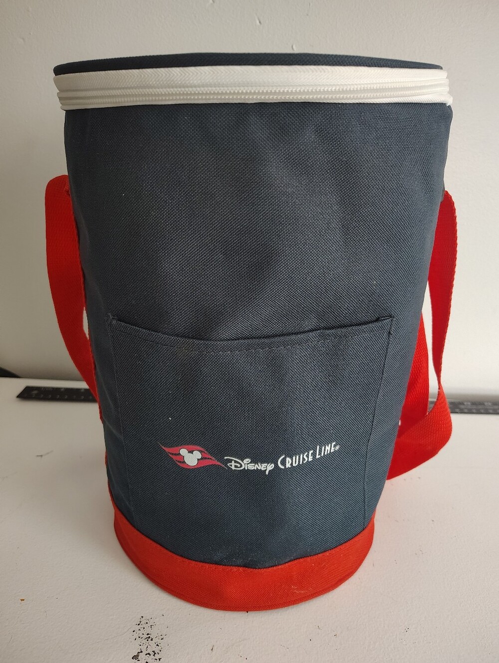 Disney Cruise Line Insulated Cooler Bag Navy Red Mickey Shoulder Strap 13"